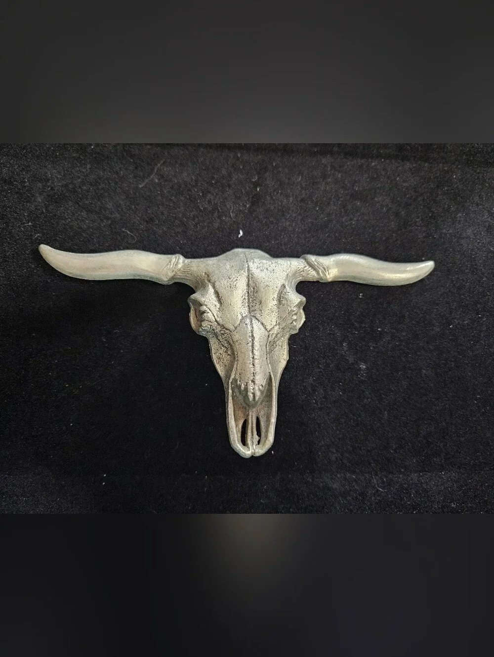 Vintage Long Horn Steer Cowboy Rodeo Belt Buckle